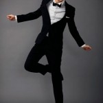 Smoking zwart slim fit Flair sjaalkraag